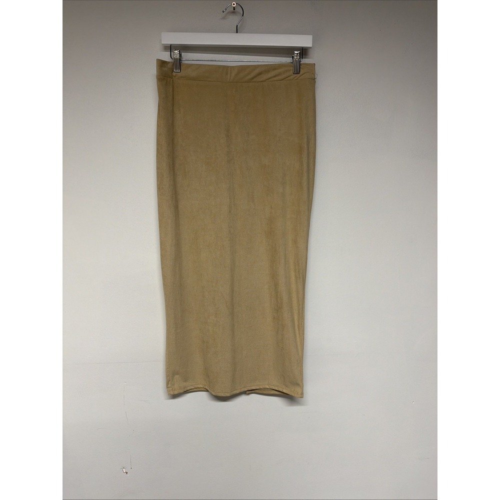 Windsor Womens Maxi Skirt Size M Tan Beige Stretch Bodycon Casual